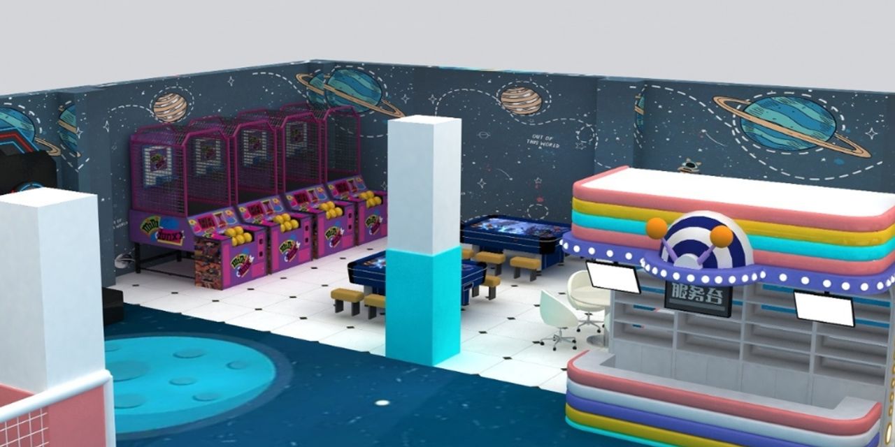 amenajare completa loc de joaca de interior AstroPlay 9