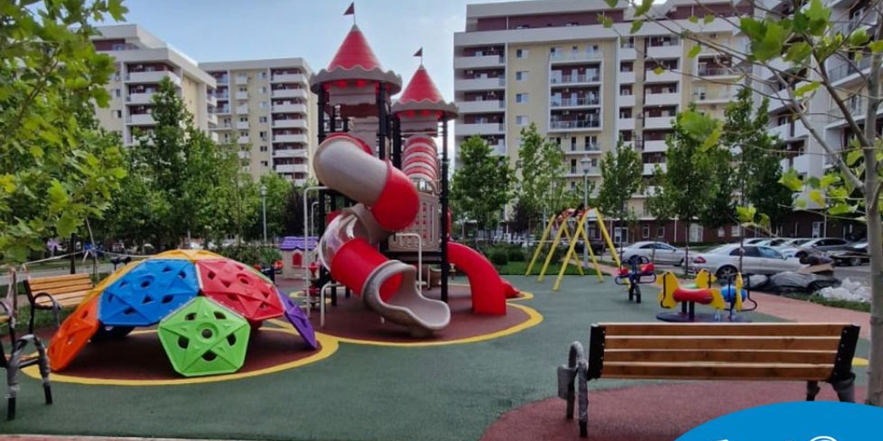 Designing outdoor playground Grand Kristal Residential Complex Designing outdoor playground Grand Kristal Residential Complex