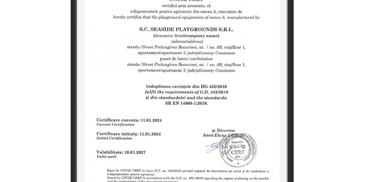 certificat conformitate gonflabile waterboyz