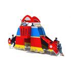 Tobogan de exterior pentru copii Nava Spatiala, 3-12 ani, 460x370x300 cm, metal si plastic HDPE, multicolor