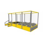 Trambulina modulara elastica pentru interior cu bureti, 120x120 cm, 3-12 ani
