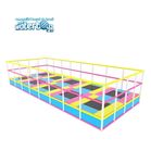 Trambulina modulara elastica pentru interior cu 10 locuri Junior, 1000x396x200 cm, 3-12 ani