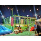Trambulina modulara elastica pentru interior cu 8 locuri Olimpica, 1026x618x300 cm, 3-12 ani