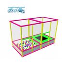 Trambulina si piscina modulara elastica cu bile pentru interior, 120x120 cm, 3-12 ani