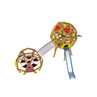 Loc de joaca din lemn pentru copii Arhimede 4, exterior, 5-16 ani, 870x680x450 cm
