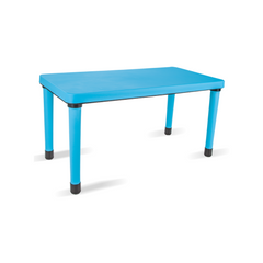Blue Rectangular Table