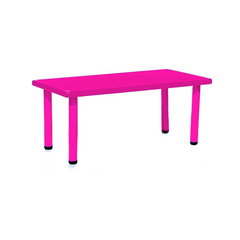 Pink Rectangular Table