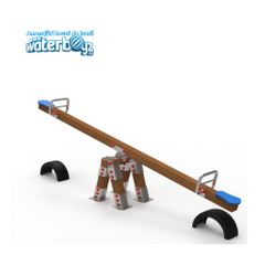 Balansoar dublu cu doua picioare lemn - model 3