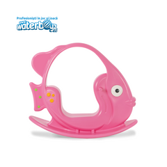 Balansoar pentru copii Peste, 0-3 ani, 102x34x87 cm, 1-3 ani, roz