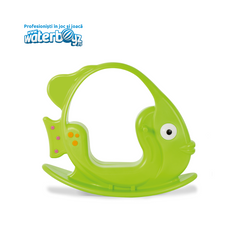 Balansoar pentru copii Peste, 0-3 ani, 102x34x87 cm, 1-3 ani, verde