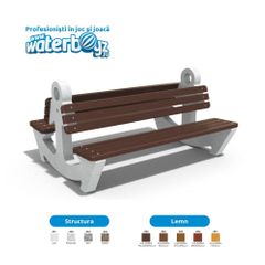 Concrete Urban Park Bench model Anchor