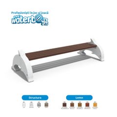 Concrete Urban Park Bench model Dolphin