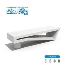 Concrete Urban Park Bench model 13