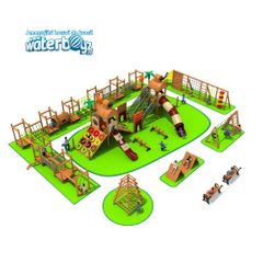 Spatiu de joaca tip Competitie cu obstacole Land of Adventures pentru copii, 3-12 ani