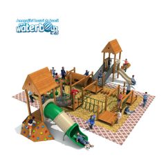 Spatiu de joaca tip Competitie cu obstacole Little Explorer pentru copii, 3-12 ani