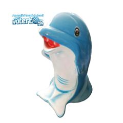 Delfin decorativ acvatic din fibra de sticla cu sistem de stropire