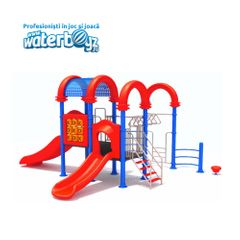 Loc de joaca de exterior Fun Land 9 rosu