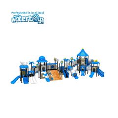 Complex de joaca din metal pentru copii Deep Sea 9, exterior, 3-12 ani, 1980x690x580 cm