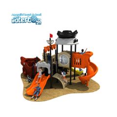 Complex de joaca din metal pentru copii Corabie 13, exterior, 3-12 ani, 750x740x430 cm