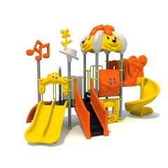 Loc de joaca de exterior Puppy Land 9 portocaliu