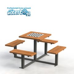 Masa de sah cu 4 locuri model 2