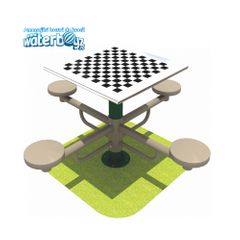 Outdoor chess table