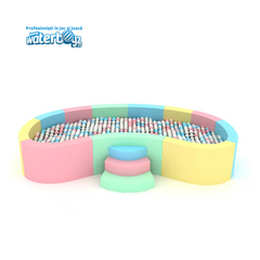Piscina cu bile Soft Play Bean, pastel