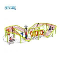 Sistem de catarare cu circuit de exterior pentru copii Model 2, 3-12 ani, 1250x520x200 cm, metal