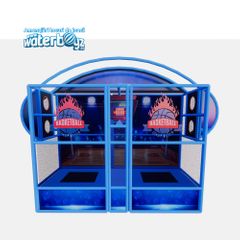 Trambulina modulara elastica pentru interior Challange Basketball, 120x120 cm, +3 ani