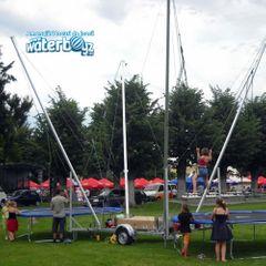 Trambulina Bungee cu 2 locuri mobila(cu remorca)