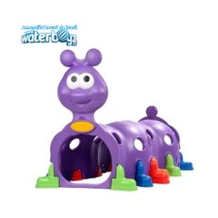 Tunel de interior pentru copii Omida Fericita, 0-3 ani