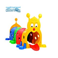 Tunel de interior pentru copii Omida, 211x105x103 cm, 0-3 ani