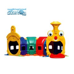 Tunel de interior pentru copii Trenulet Fericit, 0-3 ani