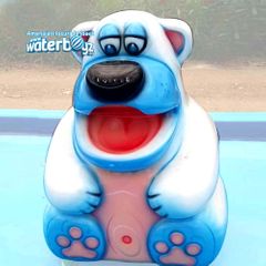 Urs decorativ acvatic din fibra de sticla cu sistem de stropire