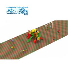 Amenajare completa loc de joaca de exterior la cheie Cars