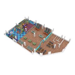 Amenajare completa loc de joaca de interior la cheie Funfinity, 3-12 ani