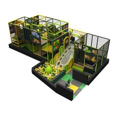Amenajare Completa loc de joaca de interior Jungle Time Adventure, 3-12 ani, 976x496x320 cm