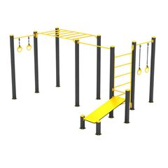 Aparat de fitness calisthenics UrbanFit 2, +12, 470x395x250 cm