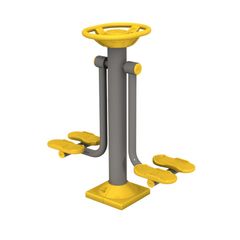 Aparat de fitness pentru talie, +12 ani, exterior, 125x50x130 cm