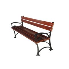 Banca parc din lemn cu spatar model 6