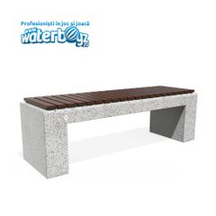 Concrete Urban Park Bench model 20