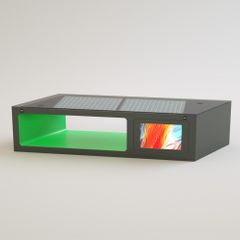 Smart bench with solar charging antracit