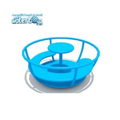 Carusel de exterior pentru copii, 3-10 ani, 120x120x80 cm, metal