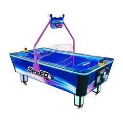 Echipament electronic sport cu fise Blue Speed Hockey, +7 ani, 214x122x175 cm