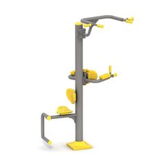 Echipament fitness multifunctional model 14 pentru exterior, +12 ani, 183x163x180 cm