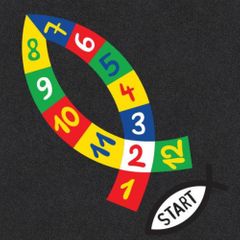 Figurina 2D Peste pentru locuri de joaca, 100x265 cm