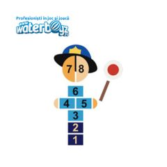 Figurina 2D Politist pentru locuri de joaca, 85x250 cm