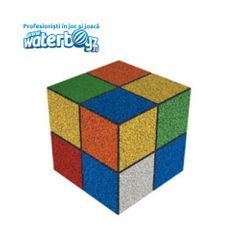 Figurina 3D Cub Rubic pentru locuri de joaca, 85x85x85 cm