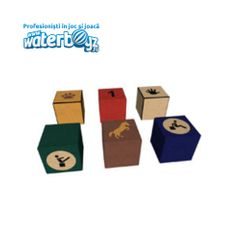 Figurina 3D Cuburi interactive pentru locuri de joaca, 40x40x40 cm