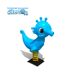 Balansoar pe arc calut de mare albastru